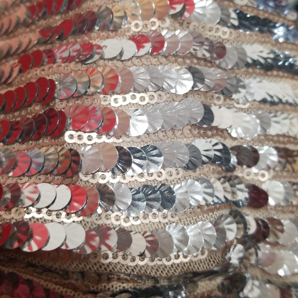 SILVER SEQUIN DRESS - Picture 2 of 2